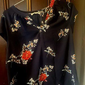 fun 2 fun navy floral size L